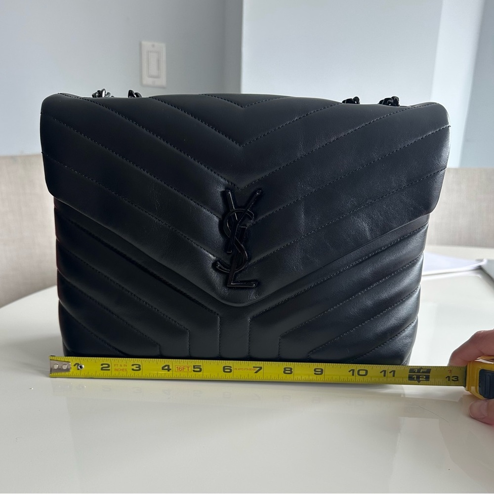 NEW Saint Laurent Loulou Medium Quilted Leather Shoulder Bag - Picture 9 of 12